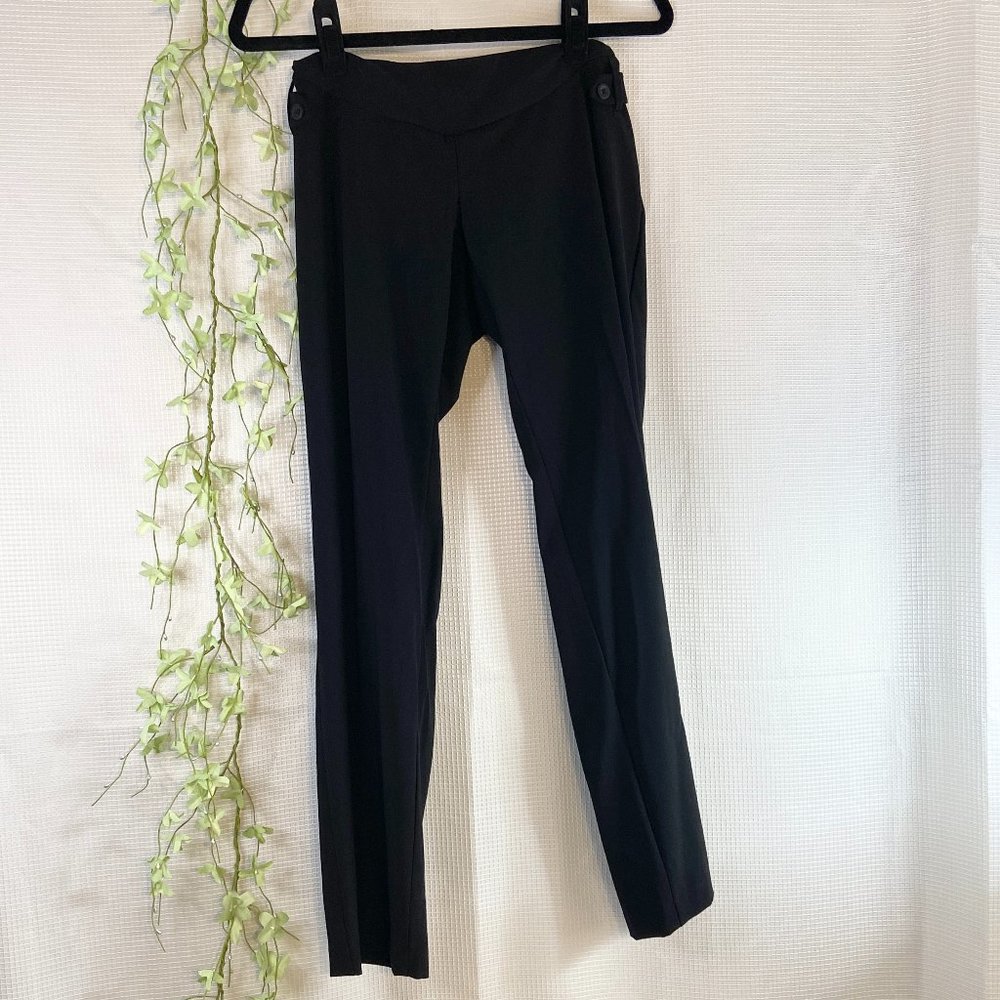 Motherhood Maternity Petite Stretching Suiting Straight Leg Pant Black P… - Picture 5 of 13